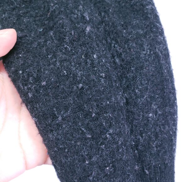 Banana Republic Sweater M Plaid Wool Blend Crewneck Black & White Preppy Y2K - Picture 16 of 16